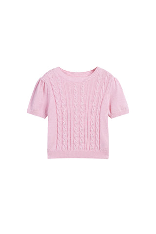 Vintage Twist Knit Top
