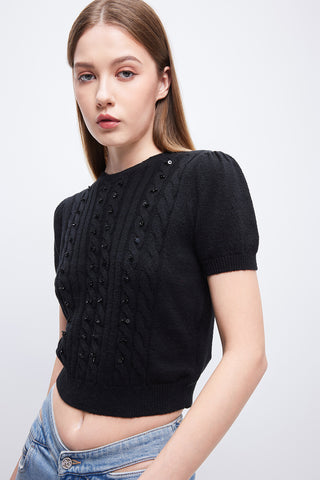 Vintage Twist Knit Top