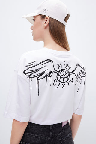 Miss Sixty x ANDRÉ SARAIVA Capsule Collection Contrast Printed T-Shirt