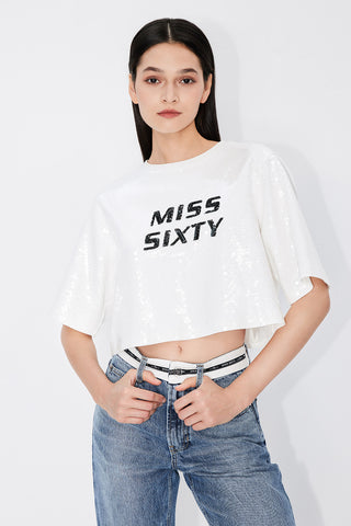Casual Sequined T-Shirt