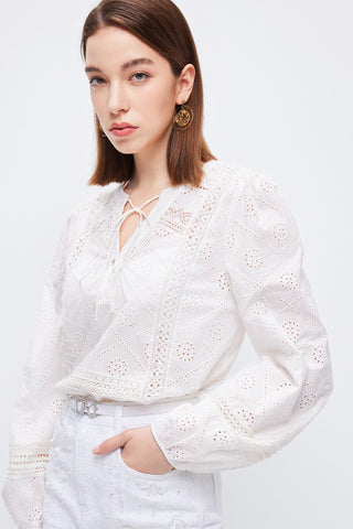 Vintage Resort Hollow Shirt