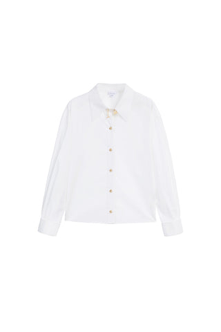Long Sleeves Shirt With Gold Buttons