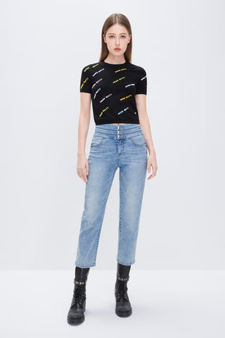 High Rise Stratght Fit Leg Jeans