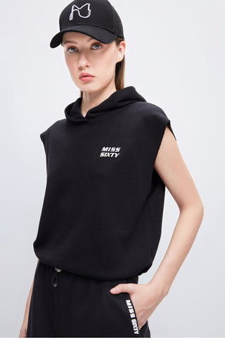 Hooded Sleeveless T-Shirt