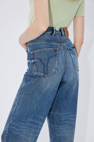 Ripped High Waist Loose Jeans