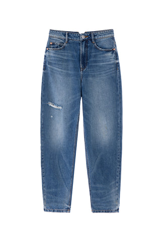 Ripped High Waist Loose Jeans